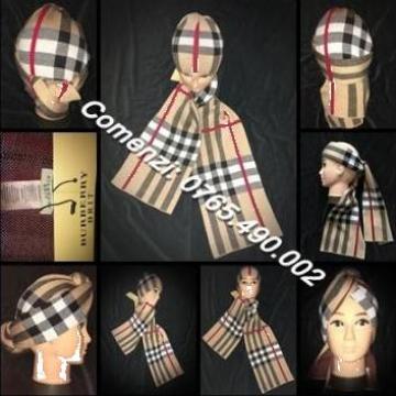 Fular + fes unisex Burberry 100%bbc sal caciula dama barbati