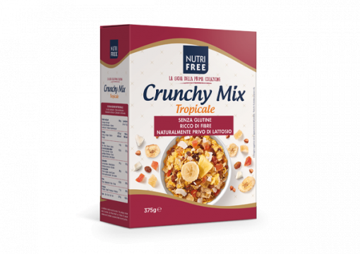 Fulgi de cereale Crunchy Mix Tropicale 375g