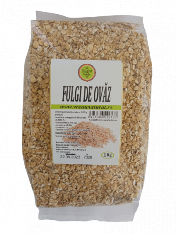 Fulgi de ovaz, Natural Seeds Product, 1 kg