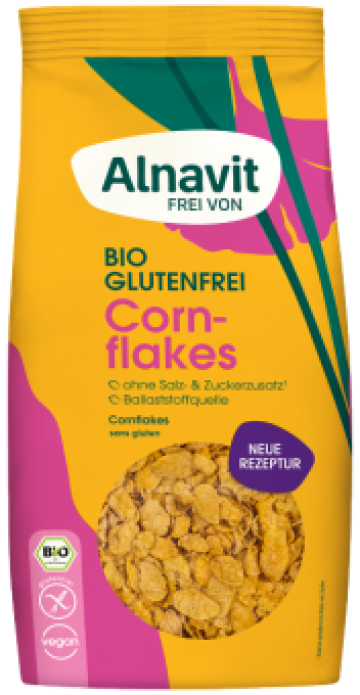 Fulgi de porumb bio 450g Alnavit