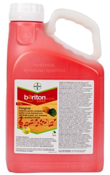 Fungicid sistemic, tratament seminte Bariton Super 97.5FS 5L