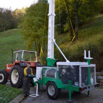 Funicular forestier cu pilon Siberian