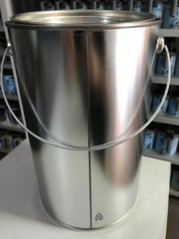 Galeata metalica 4.4 litri cu capac
