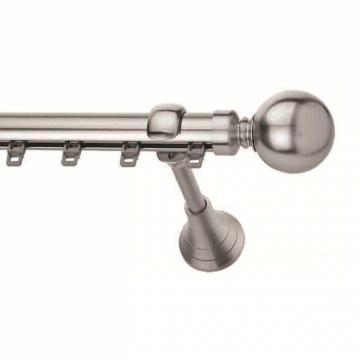 Galerie cu canal de culisare, culoare inox, Sphere