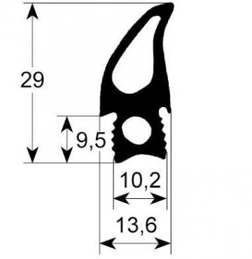 Garnitura cuptor profil 2720, latime 480mm