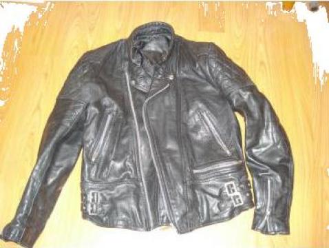 Geaca motociclist din piele
