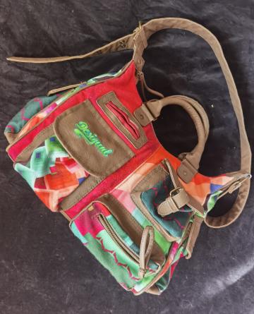 Geanta dama mana, umar 14 buzunare textil piele eco Desigual