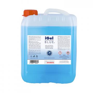 Gel alcoolic pentru maini canistra I Gel Blue 5 litri