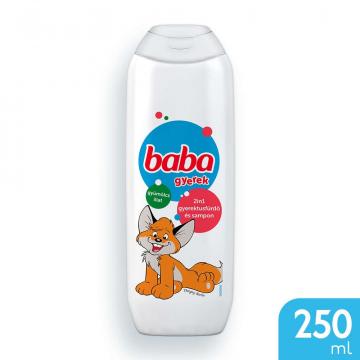 Gel de dus pentru copii cu fructe 2in1 Baba 250ml