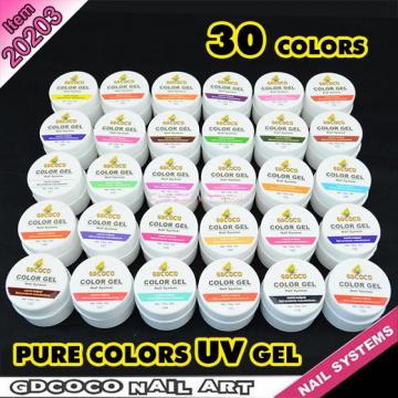 Gel unghii UV Color GD Coco, set 30 x 8ml