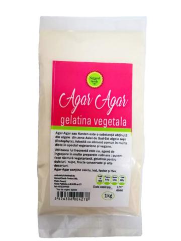 Gelatina vegetala Agar Agar 1Kg, Natural Seeds Product