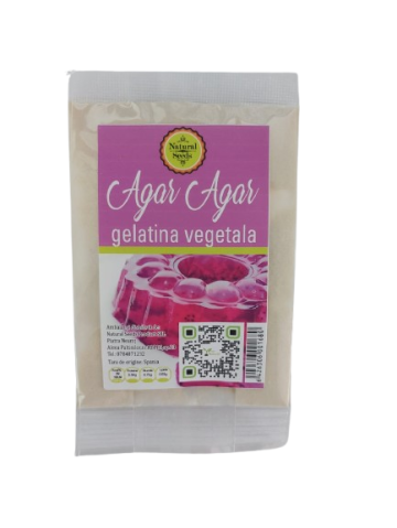 Gelatina vegetala Agar Agar 20 gr, Natural Seeds Product