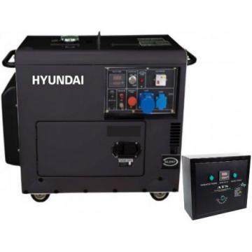 Generator de curent trifazat Hyundai DHY 8601 SE-T + ATS12-3