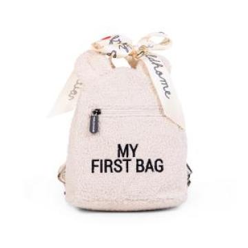 Ghiozdan copii My First Bag, Teddy Off White Childhome