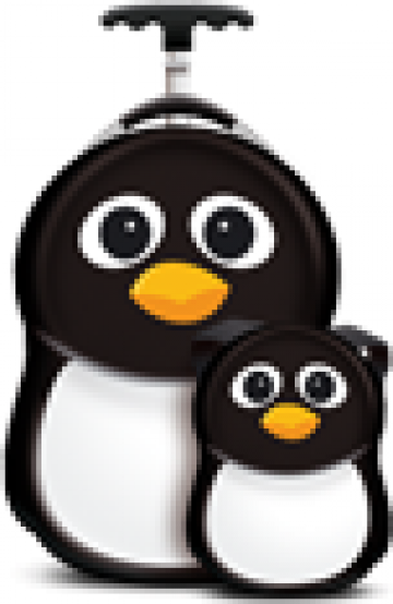 Ghiozdan si valiza copii Peko the Penguin, Cuties&Pals