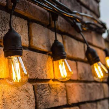 Ghirlanda solara cu 10 becuri led filament incluse