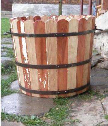 Ghiveci lemn masiv 30 litri