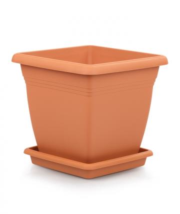 Ghiveci patrat pentru flori Serinova Vila 60x60xh56cm 110l