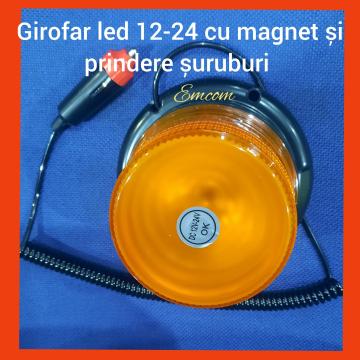 Girofar cu led 12-24V cu magnet