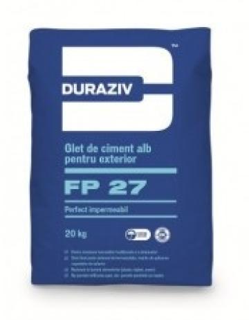 Glet de ciment alb pentru exterior FP 27, 20kg