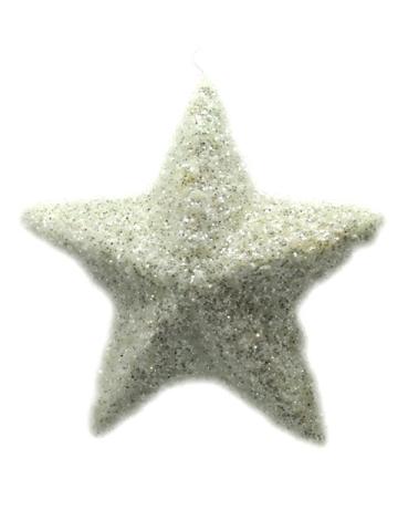 Glob Stea cu zapada, alb, 18cm