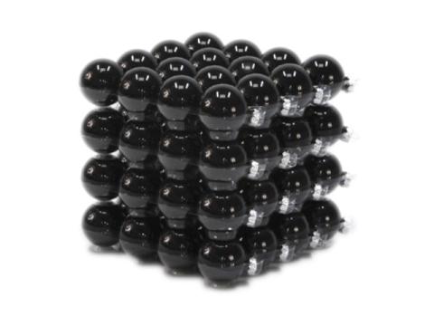 Glob de sticla 4cm negru stralucitor S/64