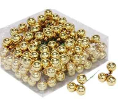 Glob sticla auriu lucios 2cm S/144