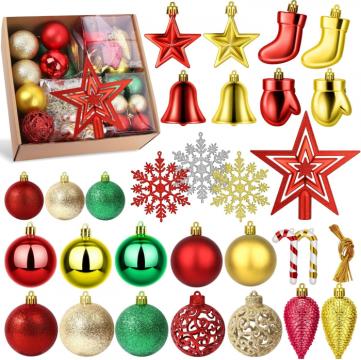 Globuri diferite forme din plastic pentru decorare pom