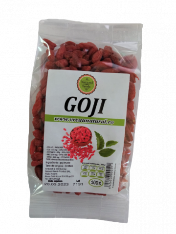 Goji fructe uscate 100g, Natural Seeds Product