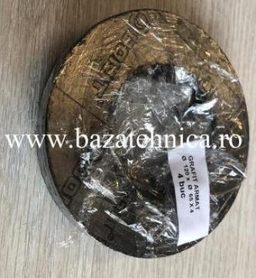 Grafit armat cu insertie metalica pentru garnituri abur