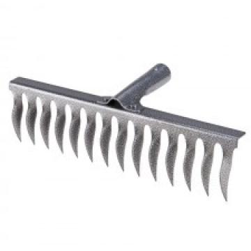 Grebla gri carbon / 16 dinti