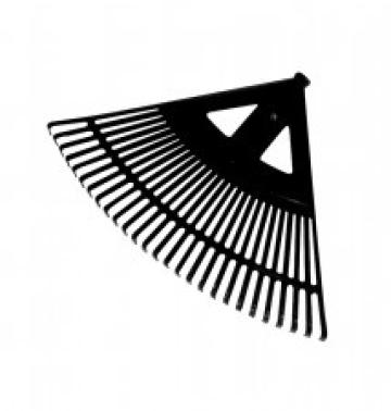 Grebla plastic evantai 580mm / 27 dinti / colorata