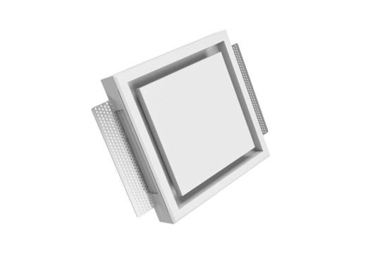 Grila anemostat pentru tavan fara cadru Kvadro elegant
