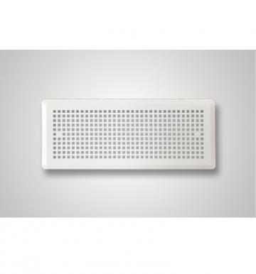 Grila perete ornamentala metal alb 300x100