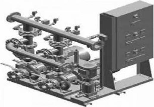 Grup de pompare antiincendiu cu pompe orizontale si pilot