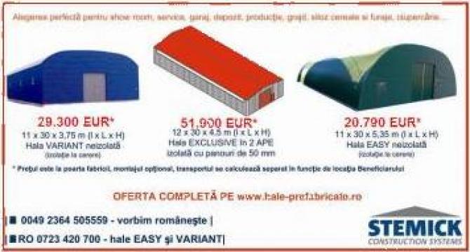 Hale prefabricate, Industriale, izolate