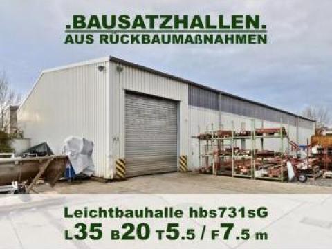 Hangar hala metalica 35x20x7.5m second hand