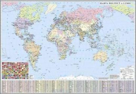 Harta politica a Lumii - 3500x2400 mm