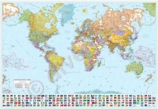 Harta politica a lumii 100x140cm