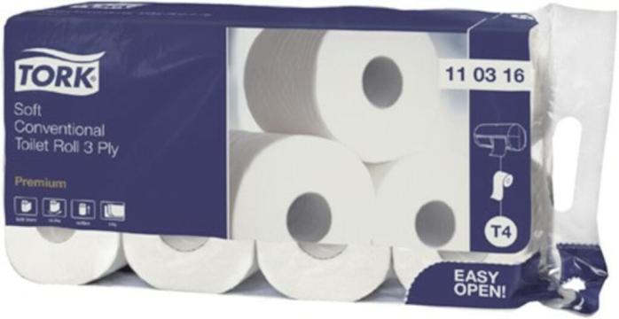 Hartie igienica Tork Premium Toilet Roll 3ply 9x8Buc