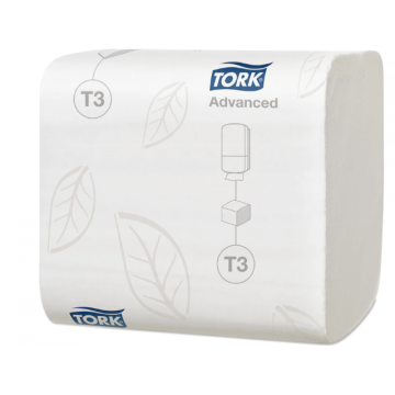 Hartie igienica pliata, 2 straturi, Tork Advanced