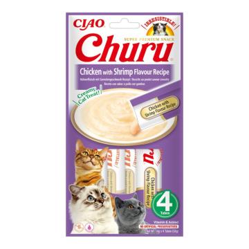 Hrana Churu pentru pisici reteta de pui cu aroma de creveti