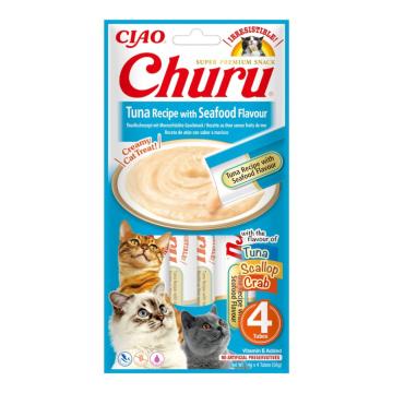 Hrana Churu pentru pisici reteta de ton cu fructe de mare