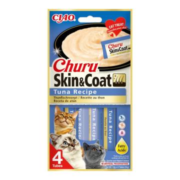 Hrana Churu pisici skin&coat reteta de ton cu ulei de peste