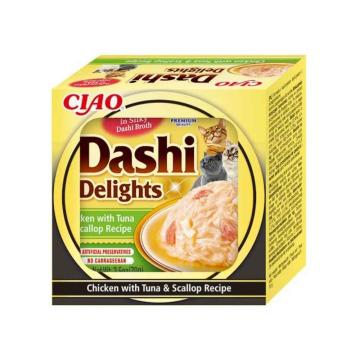 Hrana Churu pisici supa Dashi Delights de pui cu ton