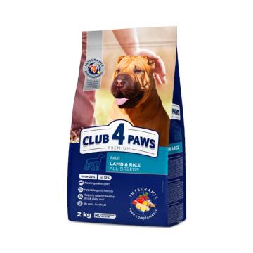 Hrana caini Club 4 Paws dog adult medium lamb & rice 2kg