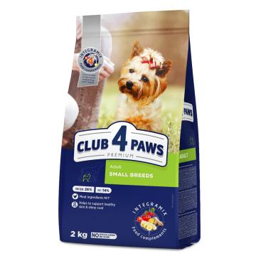 Hrana caini Club 4 Paws dog adult small breeds cu pui 2kg
