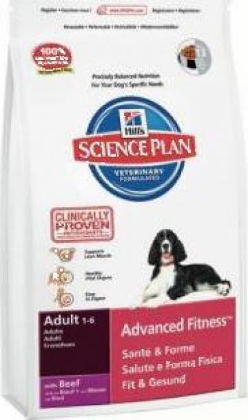 Hrana caini adult talie medie Hills SP Canine cu vita 12 kg