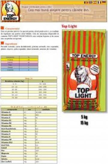 Hrana pentru caini Top Light cu 22% proteina