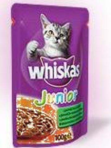 Hrana pisici Plic pui Whiskas Junior